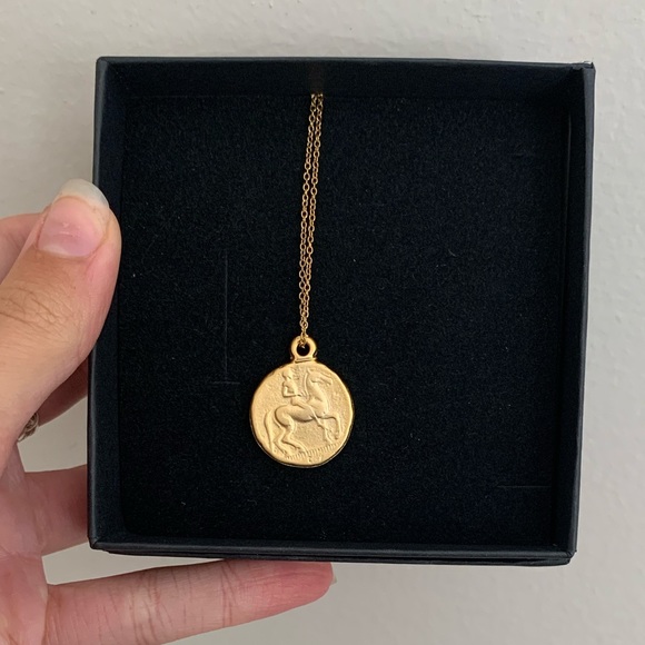Jewelry - 14k plated santorini gold coin necklace